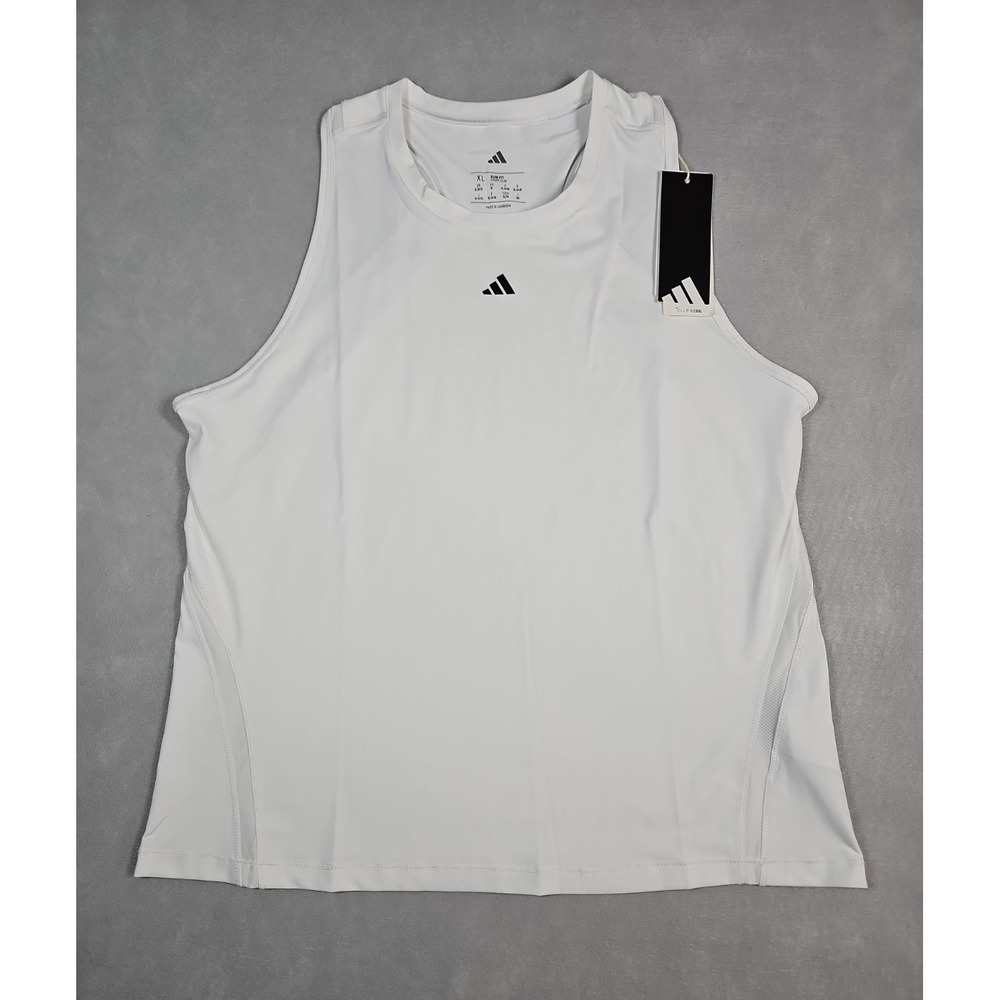 Adidas Climacool Womens White Slim Fit Racerback Tank Top Size XL NWT